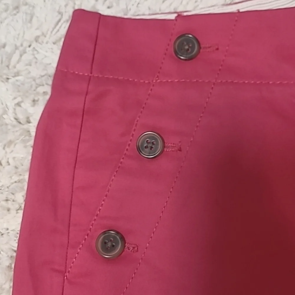 J.Crew Sailor Button Shorts Deep Pink Women’s Size 0